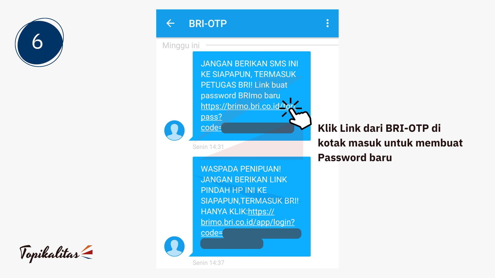 6. cara reset password brimo - link otp brimo